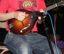 Plucking the night away. IMG_4085